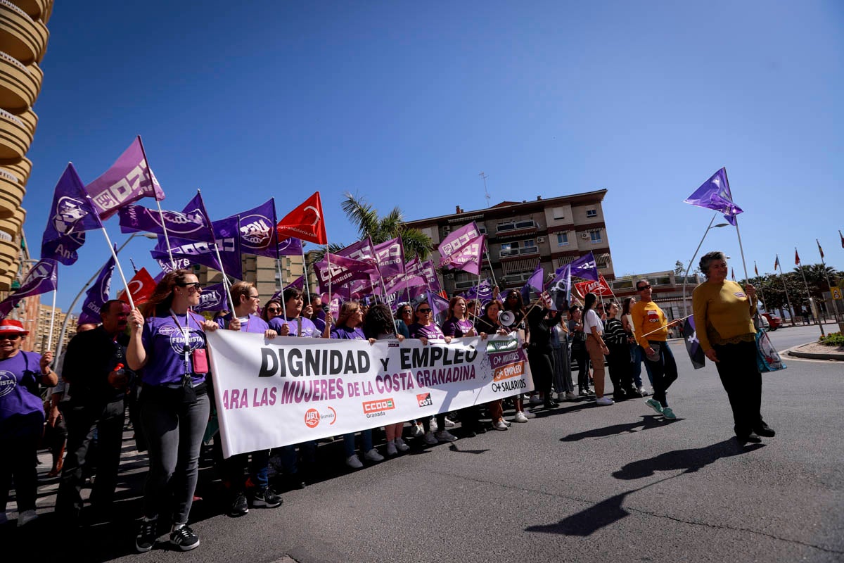 La ciudad costera también se ha echado a la calle este 8-M