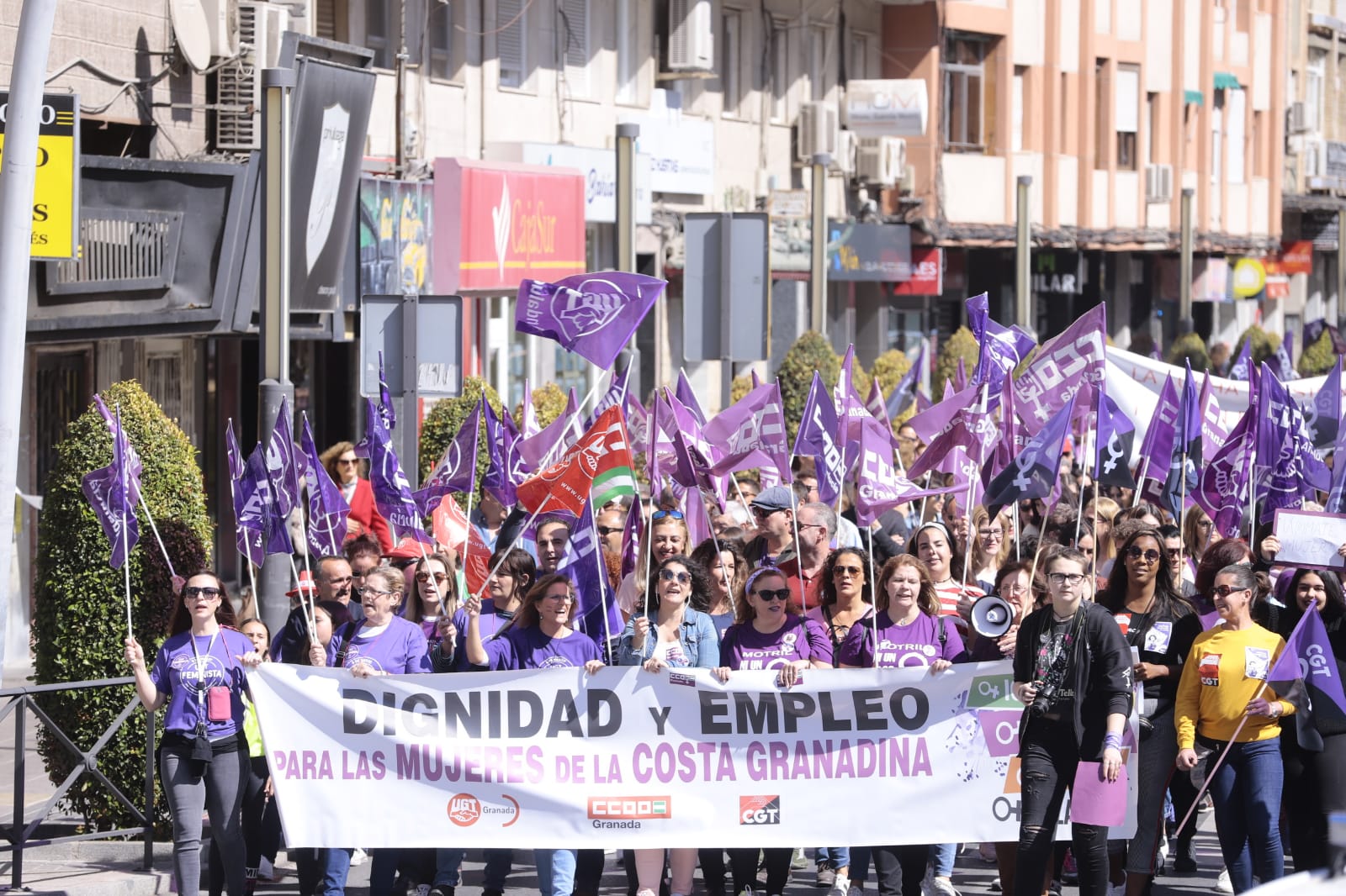 La ciudad costera también se ha echado a la calle este 8-M