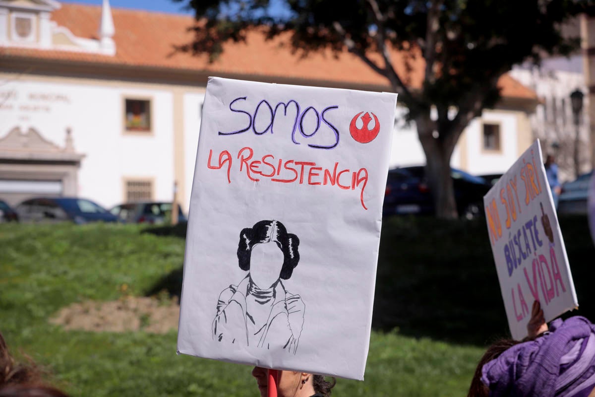 Cientos de carteles y pancartas reivindicativas en la manifestación de este domingo
