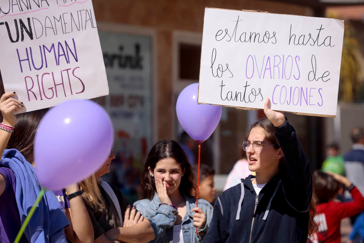 Cientos de carteles y pancartas reivindicativas en la manifestación de este domingo