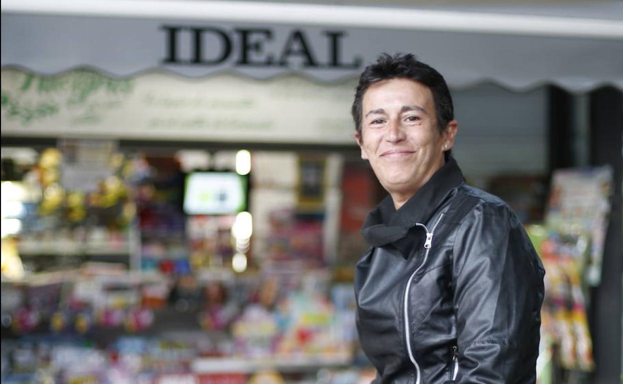 Remedios Garrido, presidenta de los vendedores de prensa. 