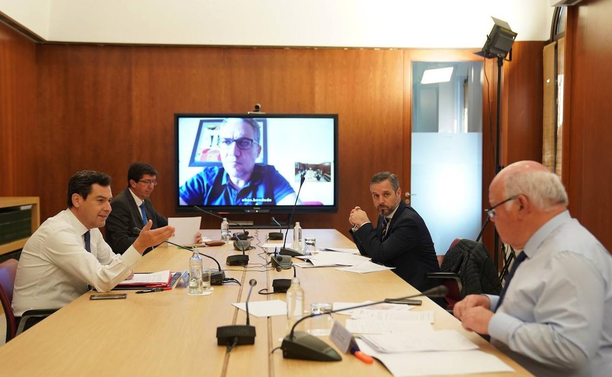 Reunión del gabinete de crisis andaluz. 