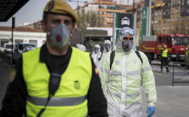 Cuerpos y fuerzas de seguridad en Granada: así luchan UME, Legión y Guardia Civil contra el coronavirus