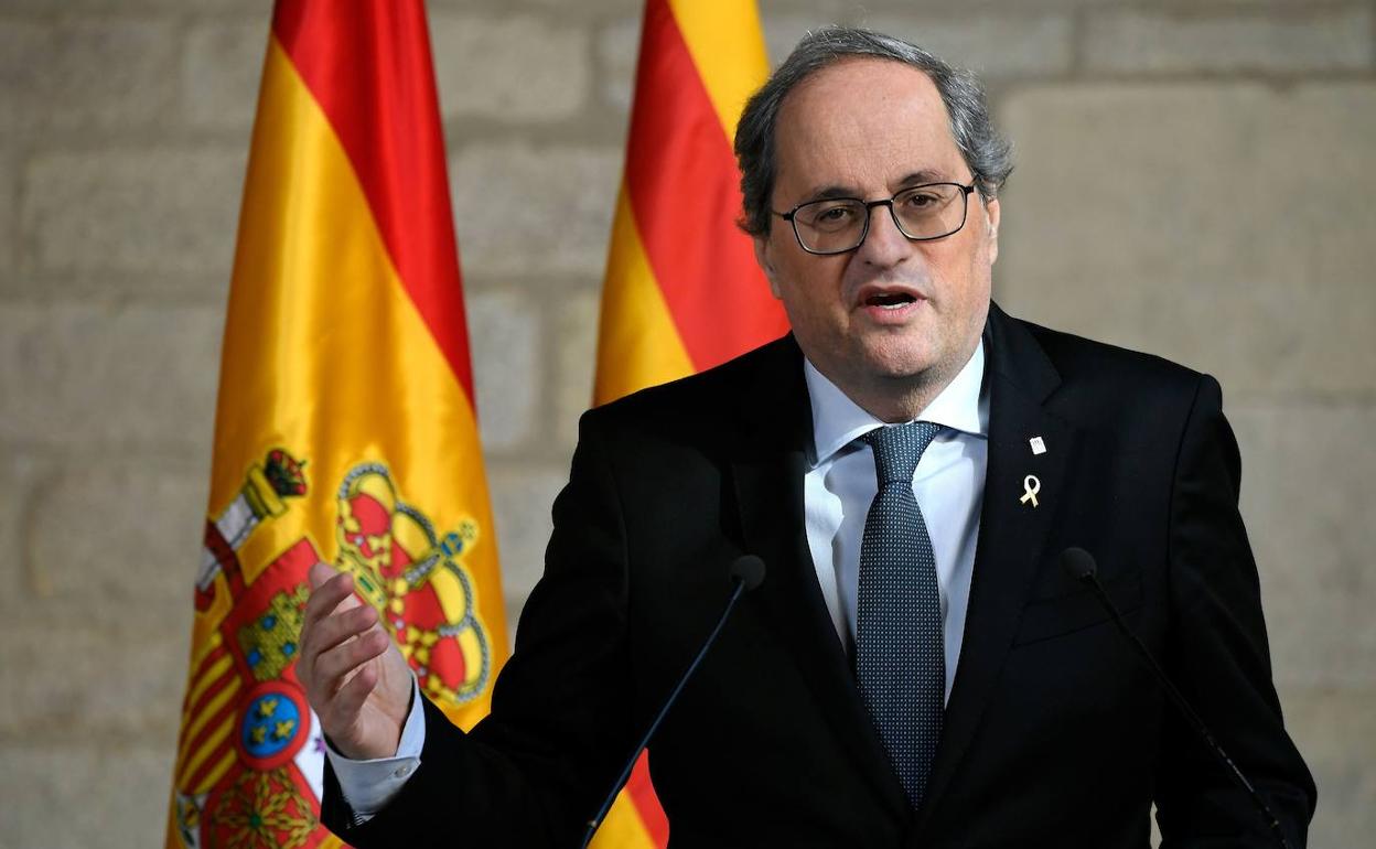 Quim Torra, presidente de la Generalitat de Cataluña.