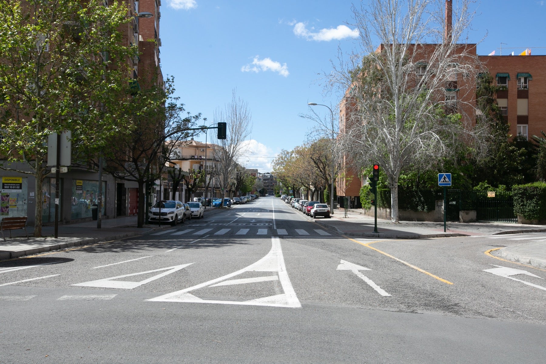 Así están las calles de la ciudad en otra jornada de cuarentena por la crisis del coronavirus