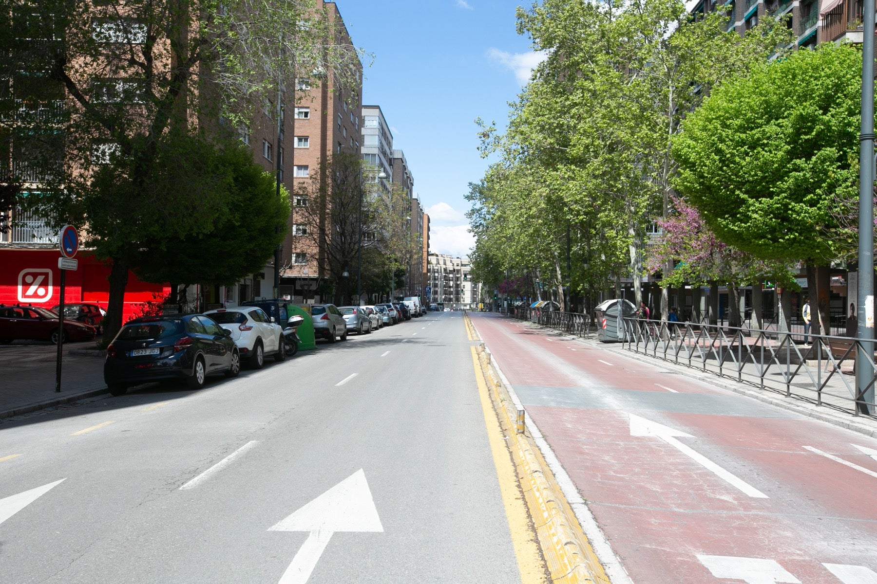 Así están las calles de la ciudad en otra jornada de cuarentena por la crisis del coronavirus