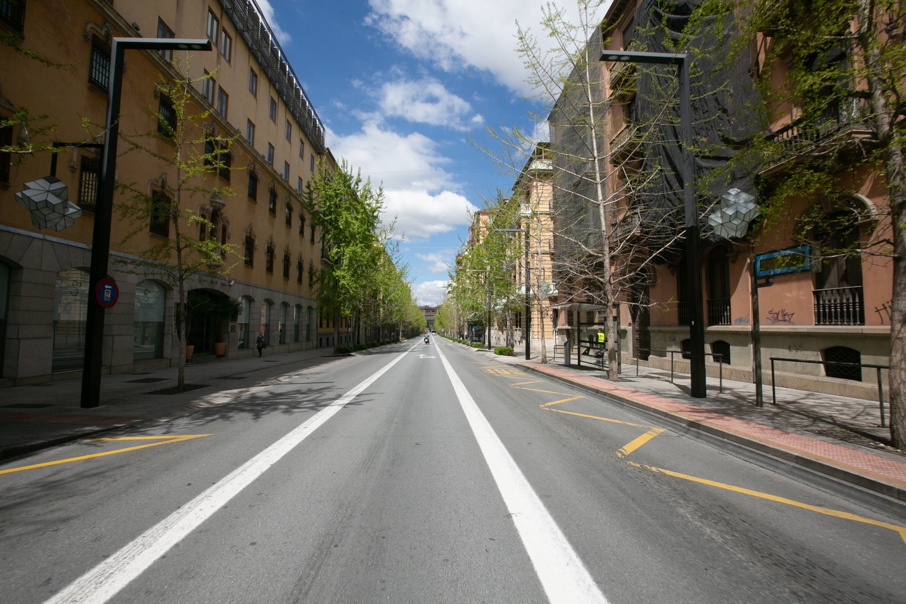 Así están las calles de la ciudad en otra jornada de cuarentena por la crisis del coronavirus