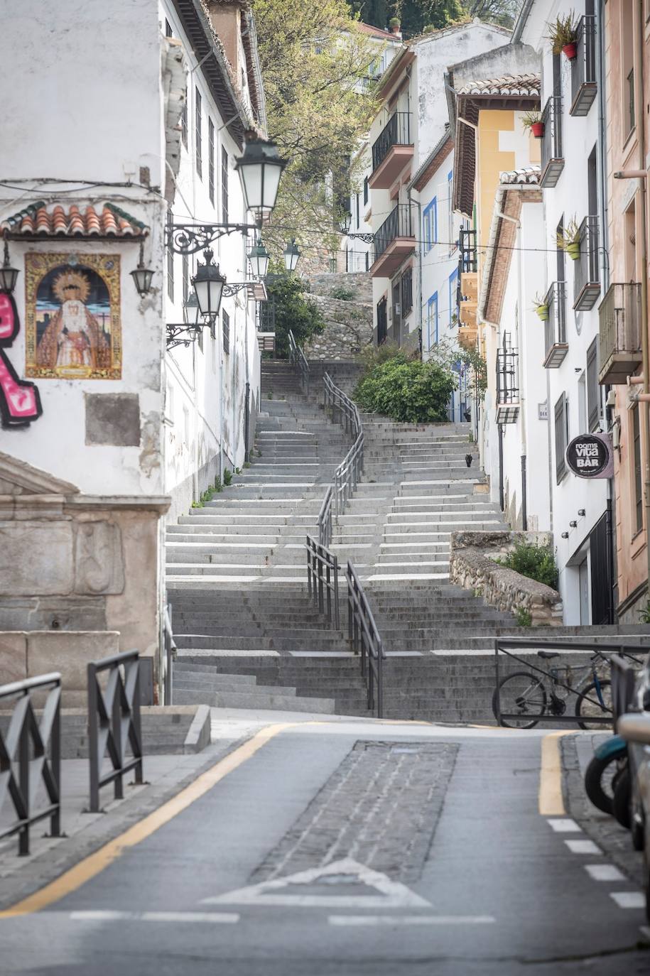 Comienza la cuarta semana de cuarentena con una estampa inédita del Realejo, uno de los barrios con más tradición cofrade 