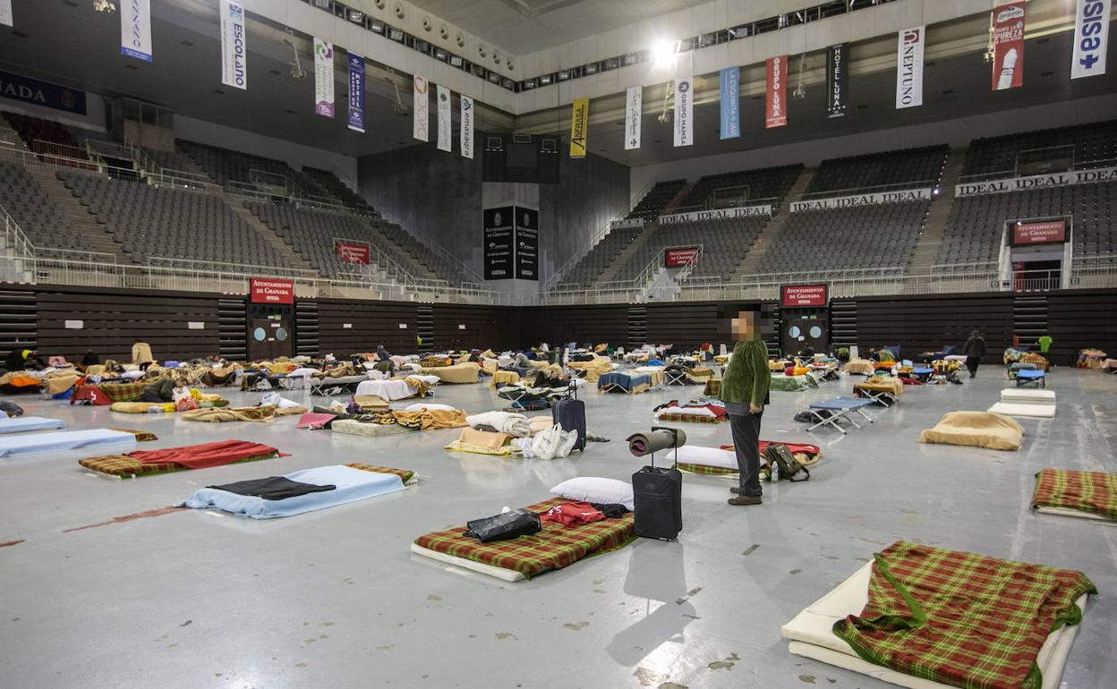 El Palacio de Deportes acoge a los sin techo. 