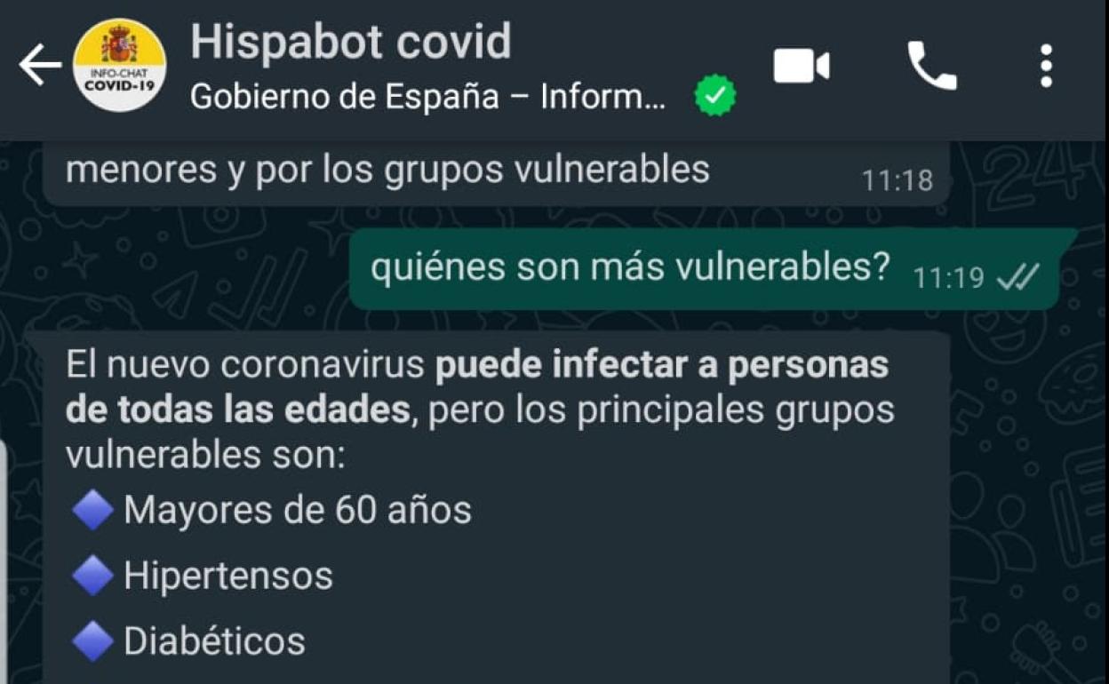 Hispabot Covid | El asistente de la UGR y el Gobierno para desmentir bulos  del coronavius en Whatsapp | Ideal