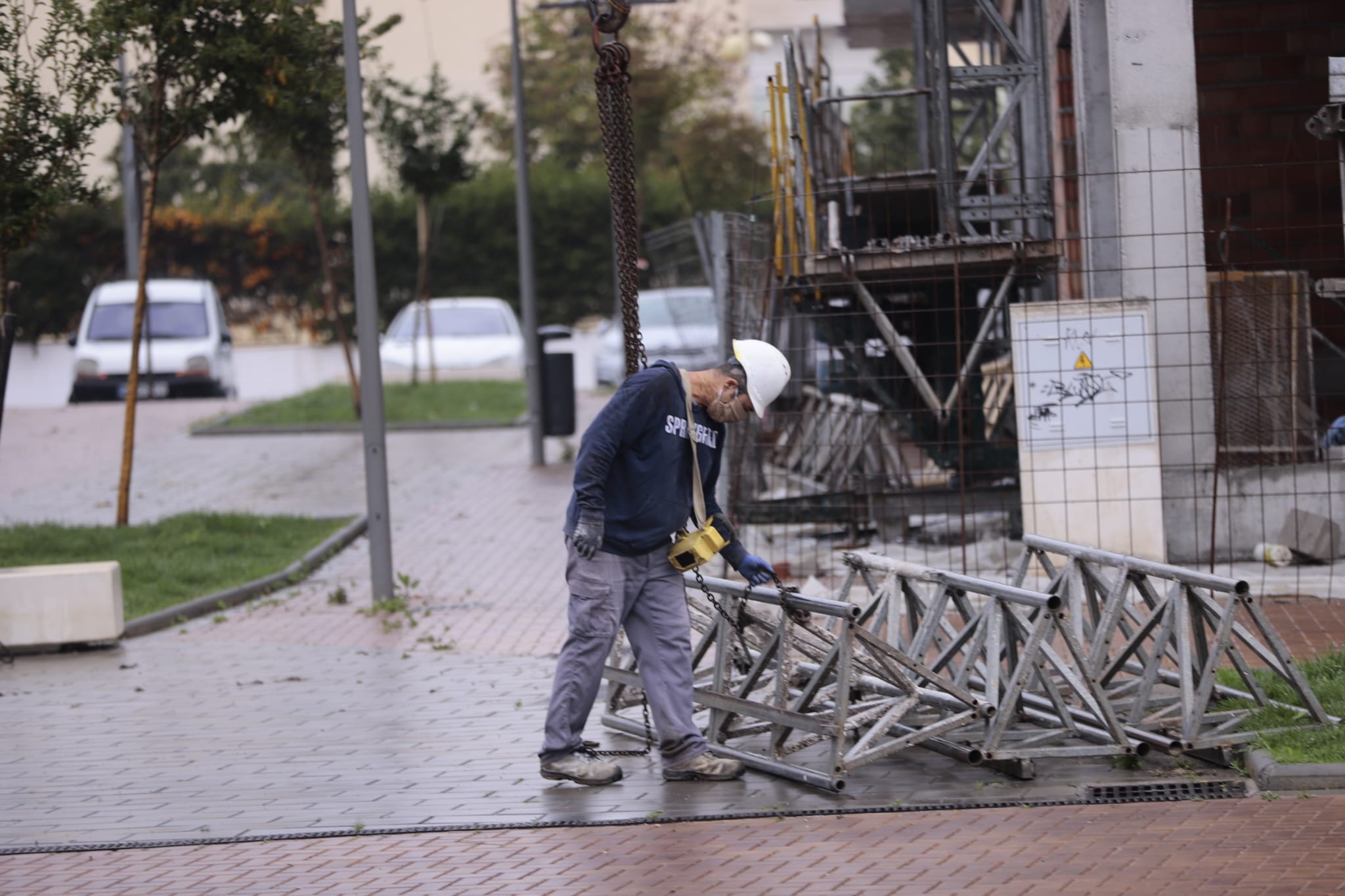 Así se está viviendo en las calles la vuelta al trabajo de construcción e industria