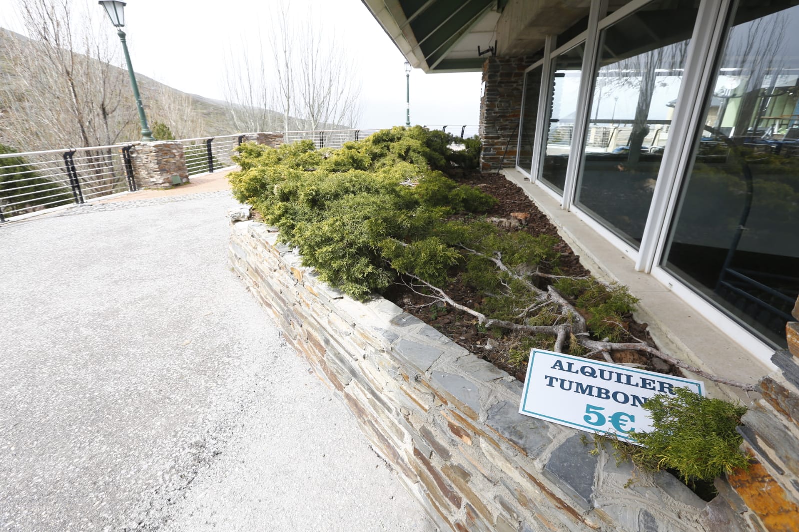 El aspecto de la zona dista mucho de ser el habitual. Sin embargo, ha recibido varios visitantes inesperados durante el estado de alarma