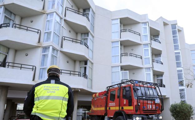 Desinfección de una residencia de mayores.