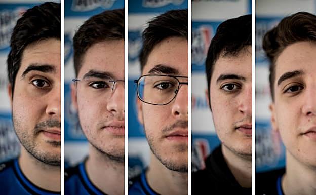 Luis, Óscar, Sergio, Naseer y David. 