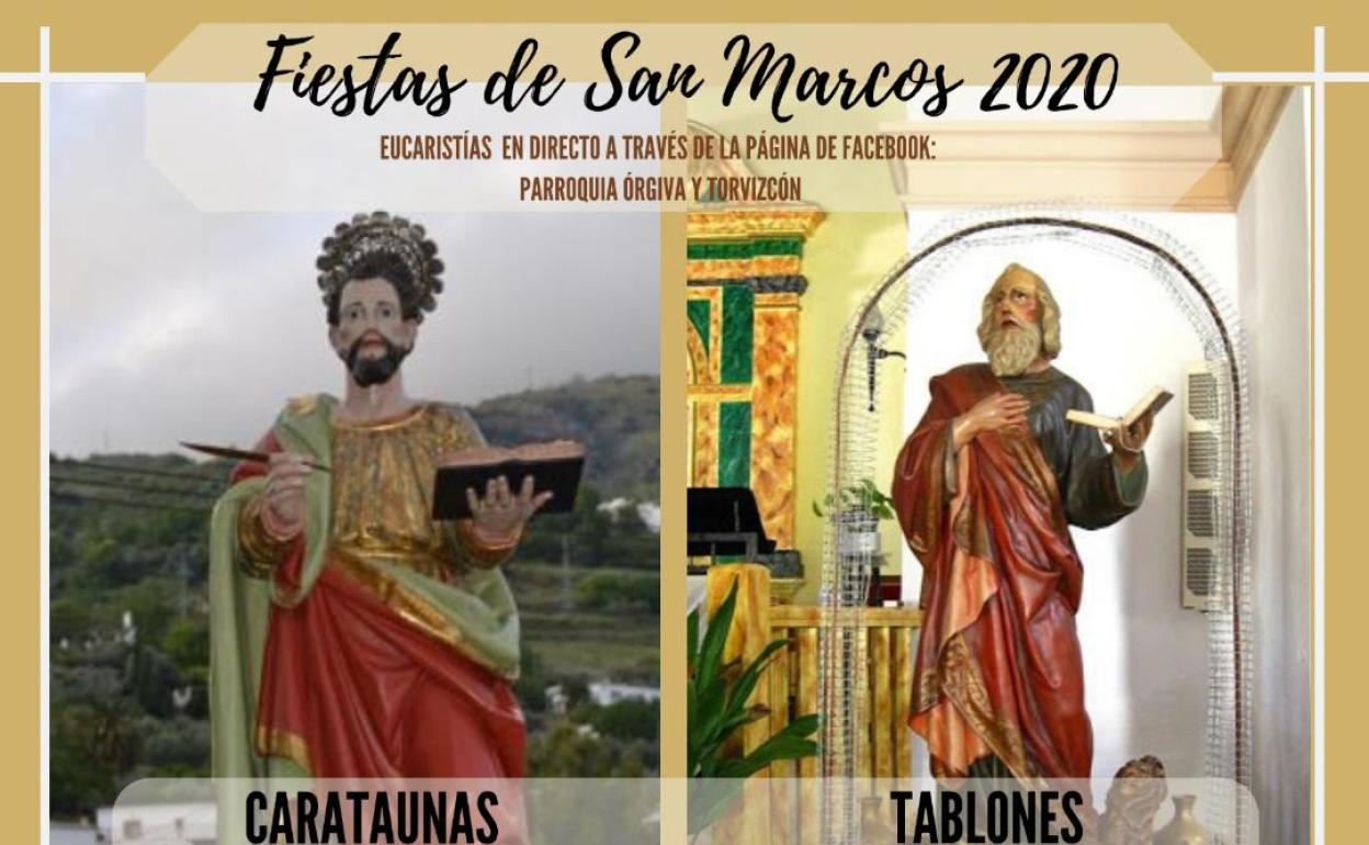 Caratáunas y Tablones celebrarán misas a puerta cerrada debido al coronavirus para festejar a San Marcos