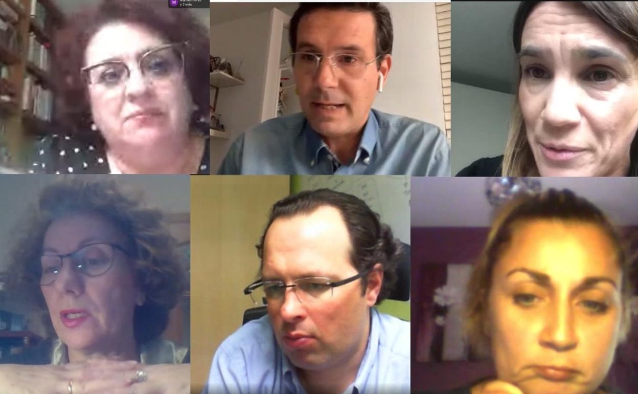 Imagen de la reunión entre miembros del PSOE y representantes del sector.