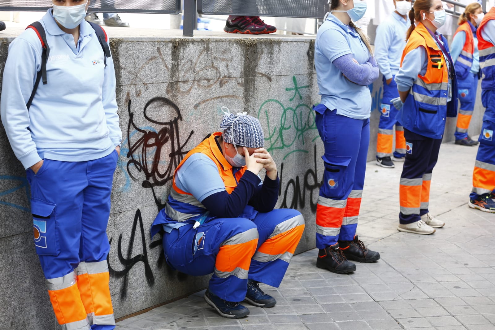 Así ha sido la concentración de las 12 de la tarde en el centro de Gran Capitán de la capital