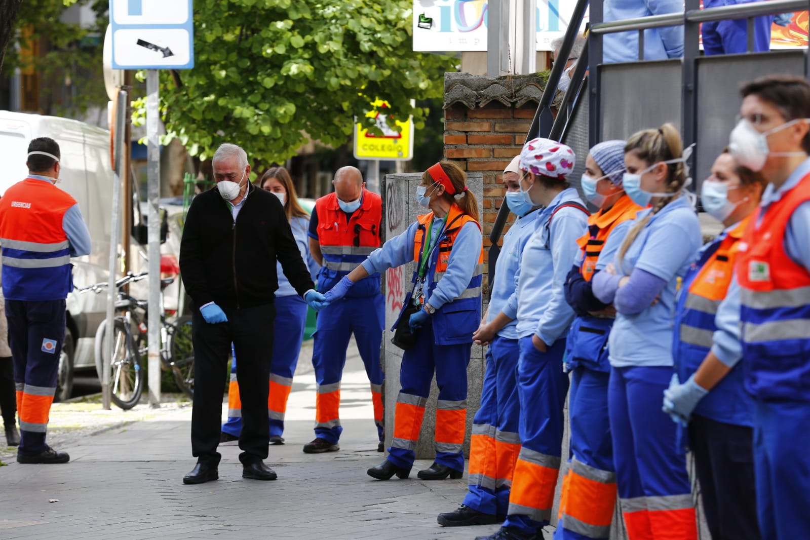Así ha sido la concentración de las 12 de la tarde en el centro de Gran Capitán de la capital