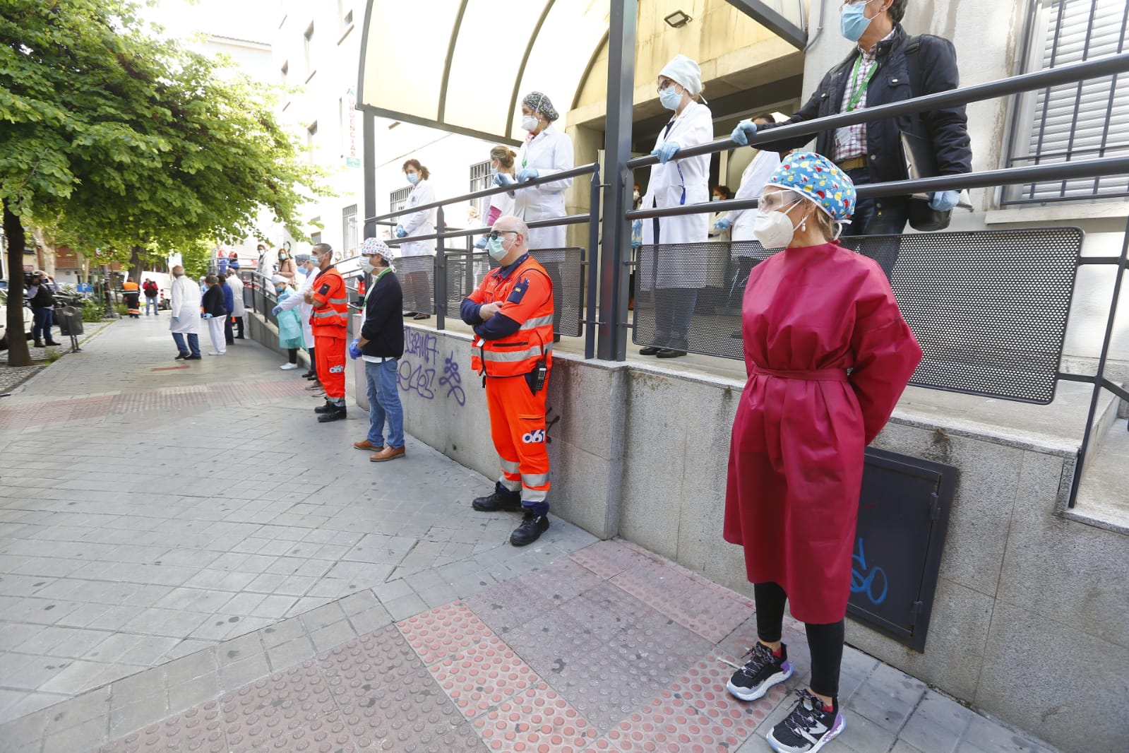Así ha sido la concentración de las 12 de la tarde en el centro de Gran Capitán de la capital
