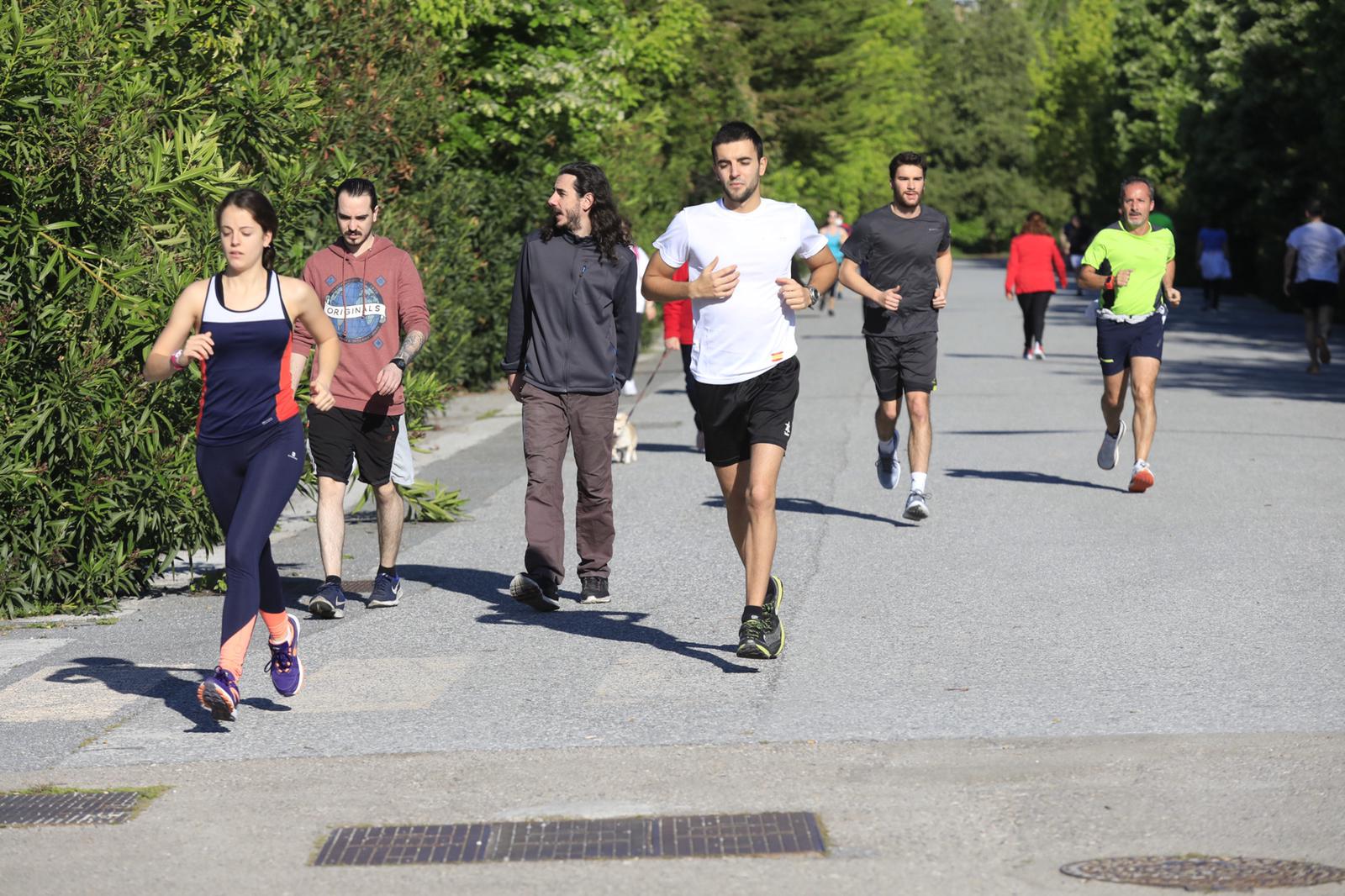 Este sábado ya se permite la actividad deportiva y se está dejando notar (y mucho) por toda la capital