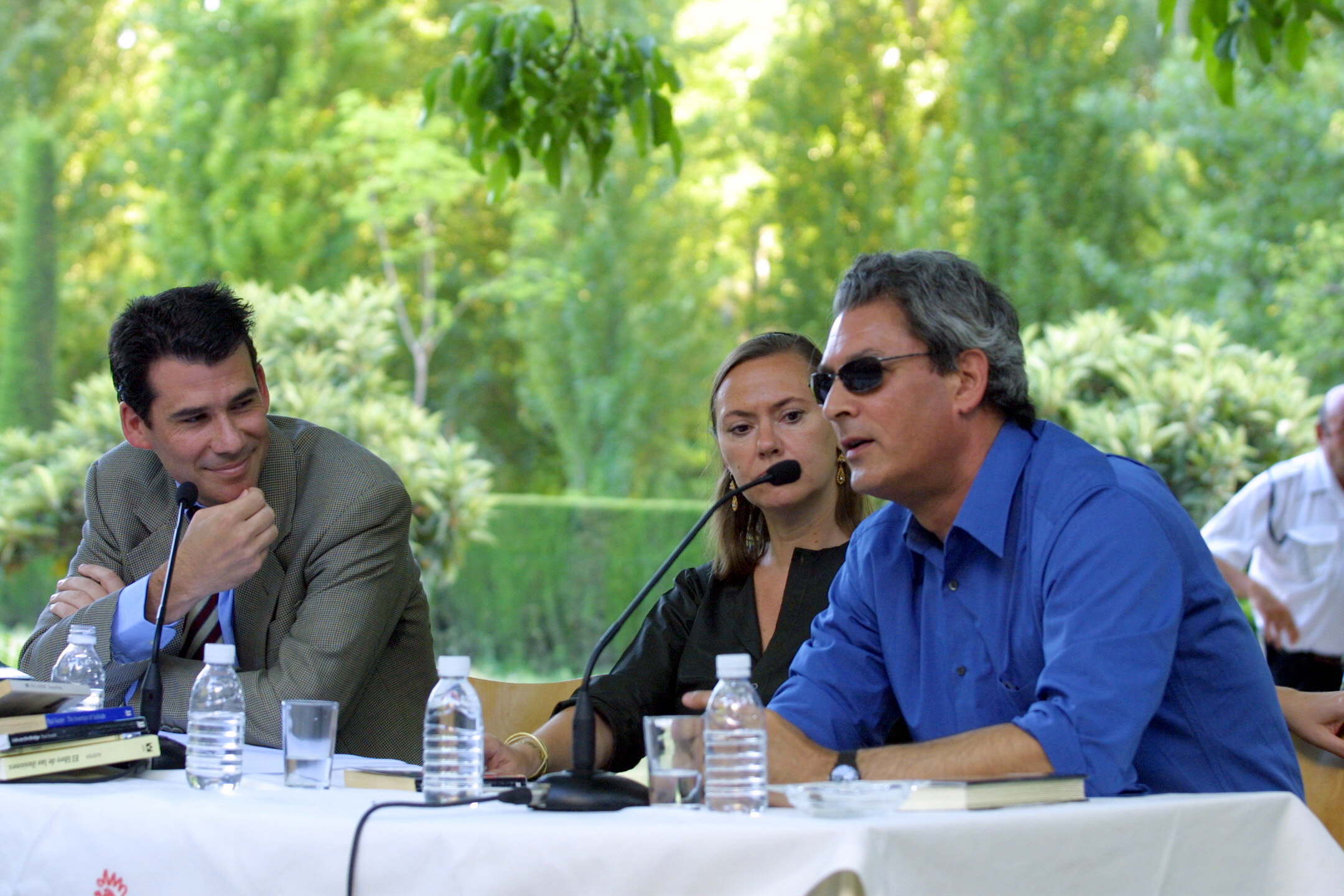 Paul Auster en la presentación de su libro 'El libro de las ilusiones' en la Huerta de San Vicente en 2003.