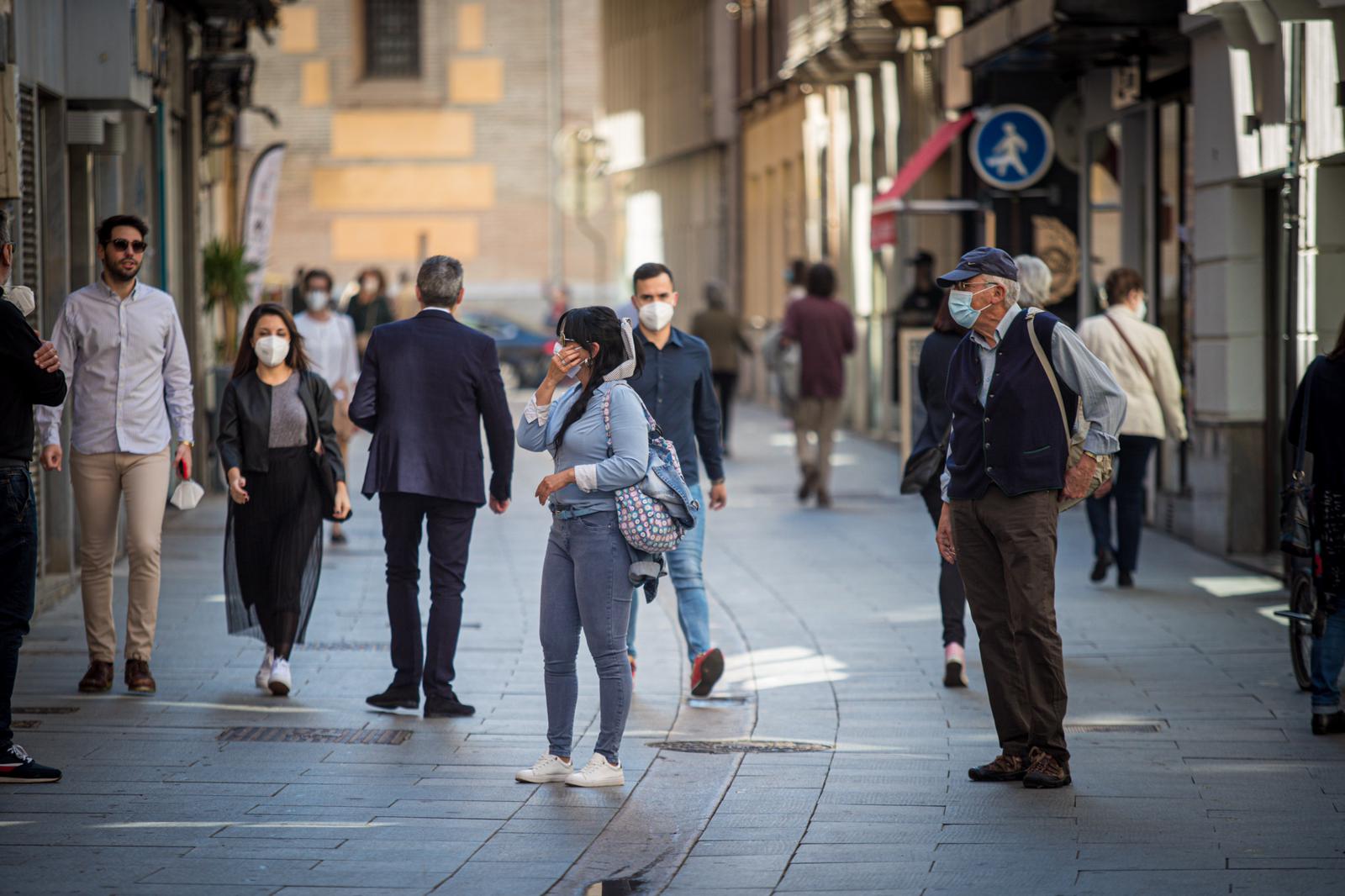 Así respiran las vías de la capittal en la segunda jornada de la nueva etapa de la desescalada.