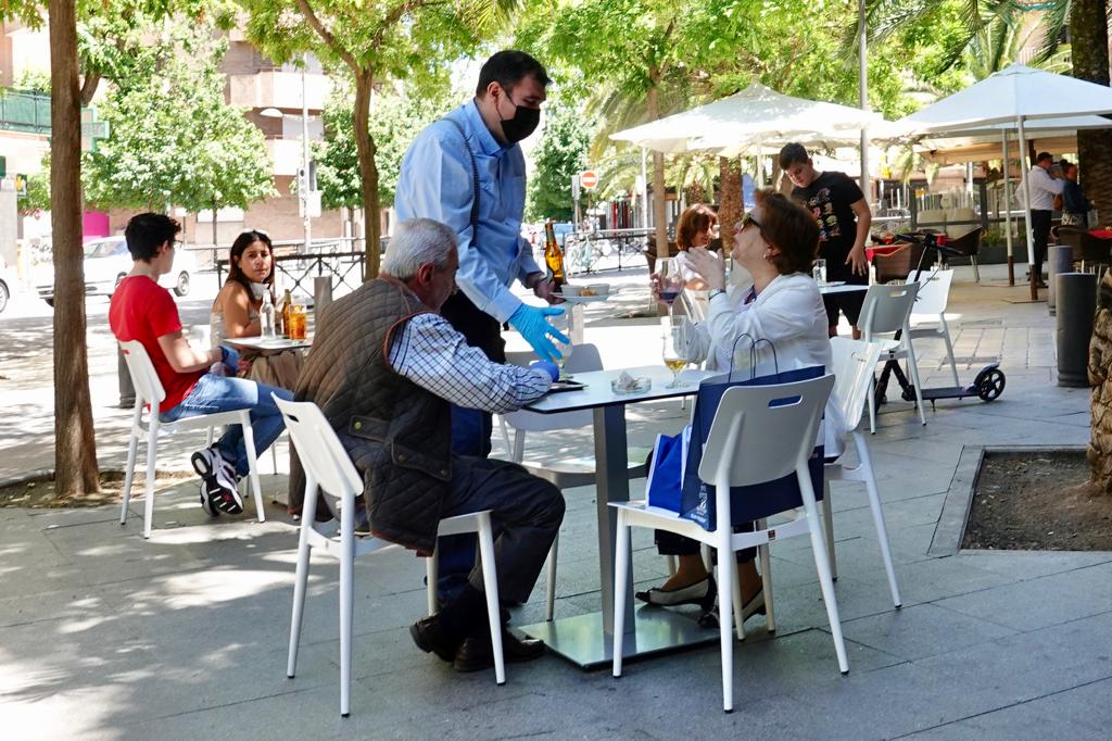 Así respiran las vías de la capittal en la segunda jornada de la nueva etapa de la desescalada.