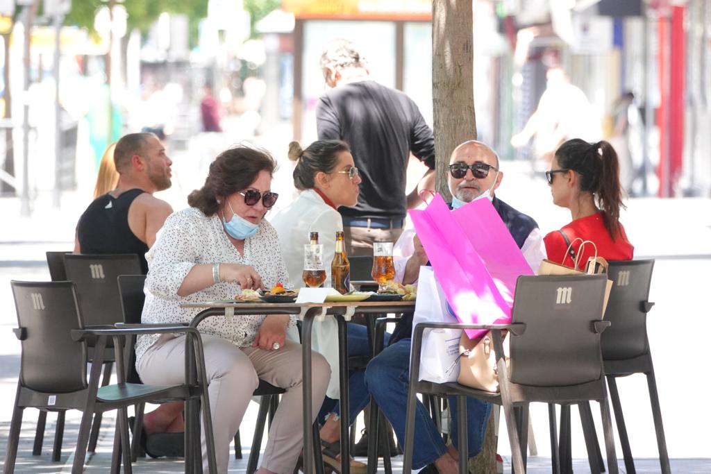 Así respiran las vías de la capittal en la segunda jornada de la nueva etapa de la desescalada.