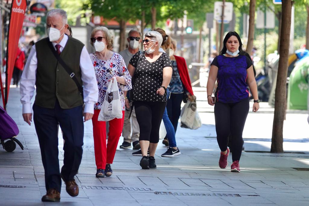 Así respiran las vías de la capittal en la segunda jornada de la nueva etapa de la desescalada.