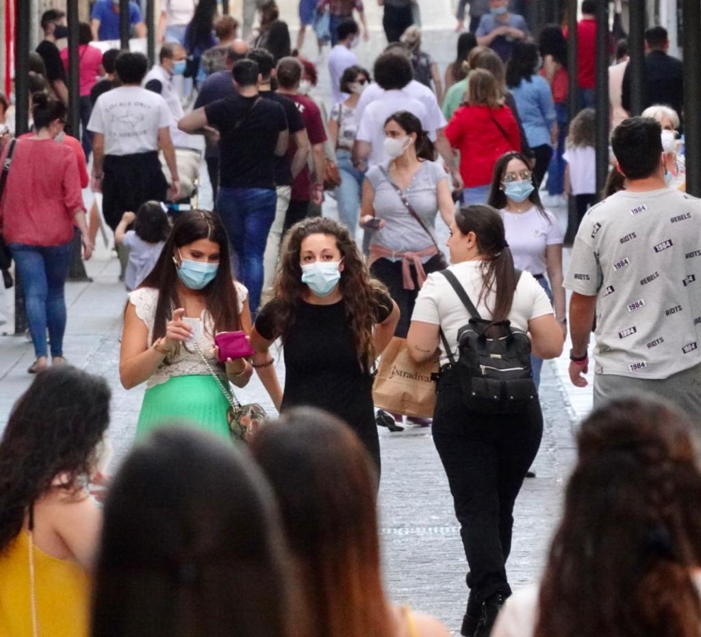 Así respiran las vías de la capittal en la segunda jornada de la nueva etapa de la desescalada.