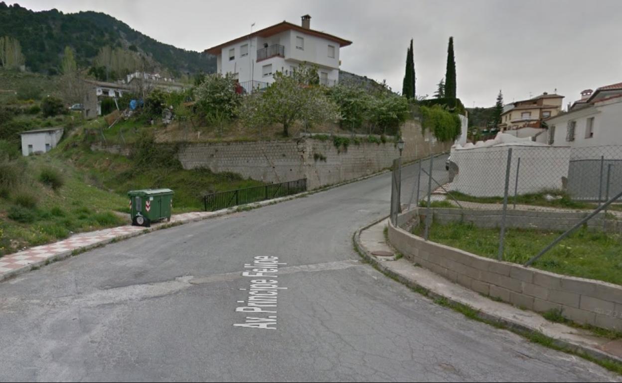 Avenida Príncipe felipe de Alfacar, lugar en el que se han producido los hechos. 