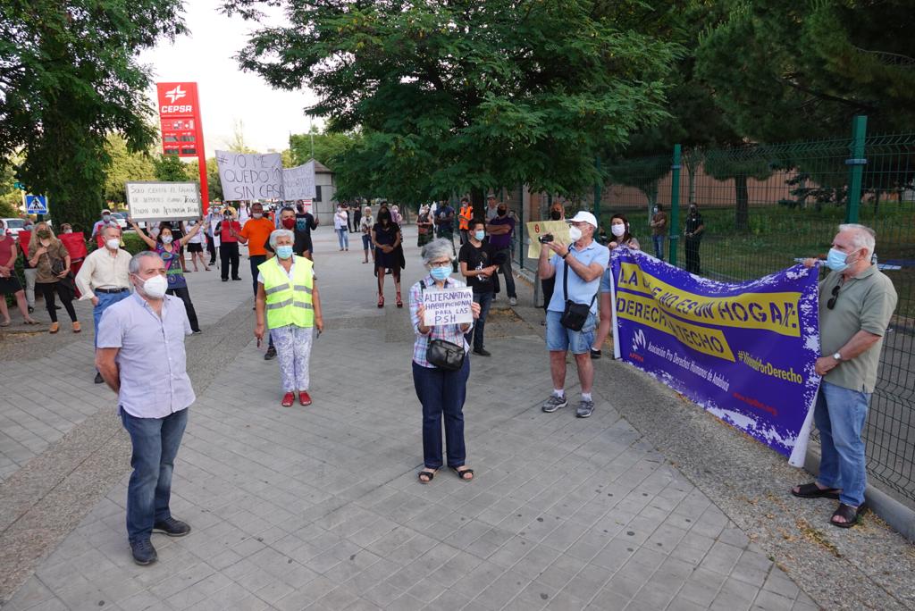 Protesta a las puertas del Palacio de Deportes