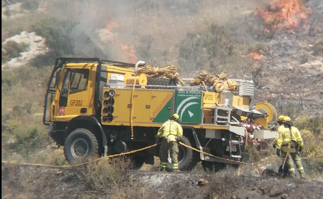 Incendio en Padul. 