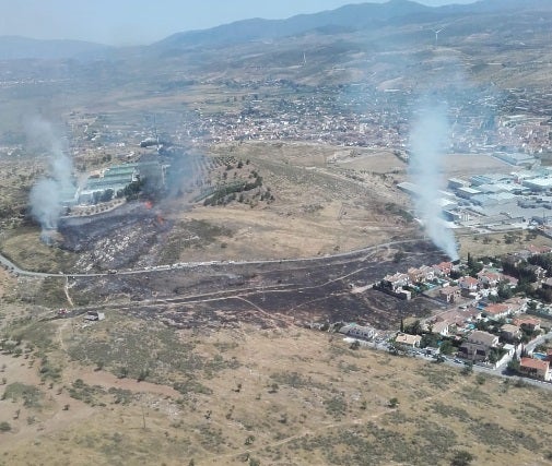 El incendio ha sido declarado pasadas las 16 horas