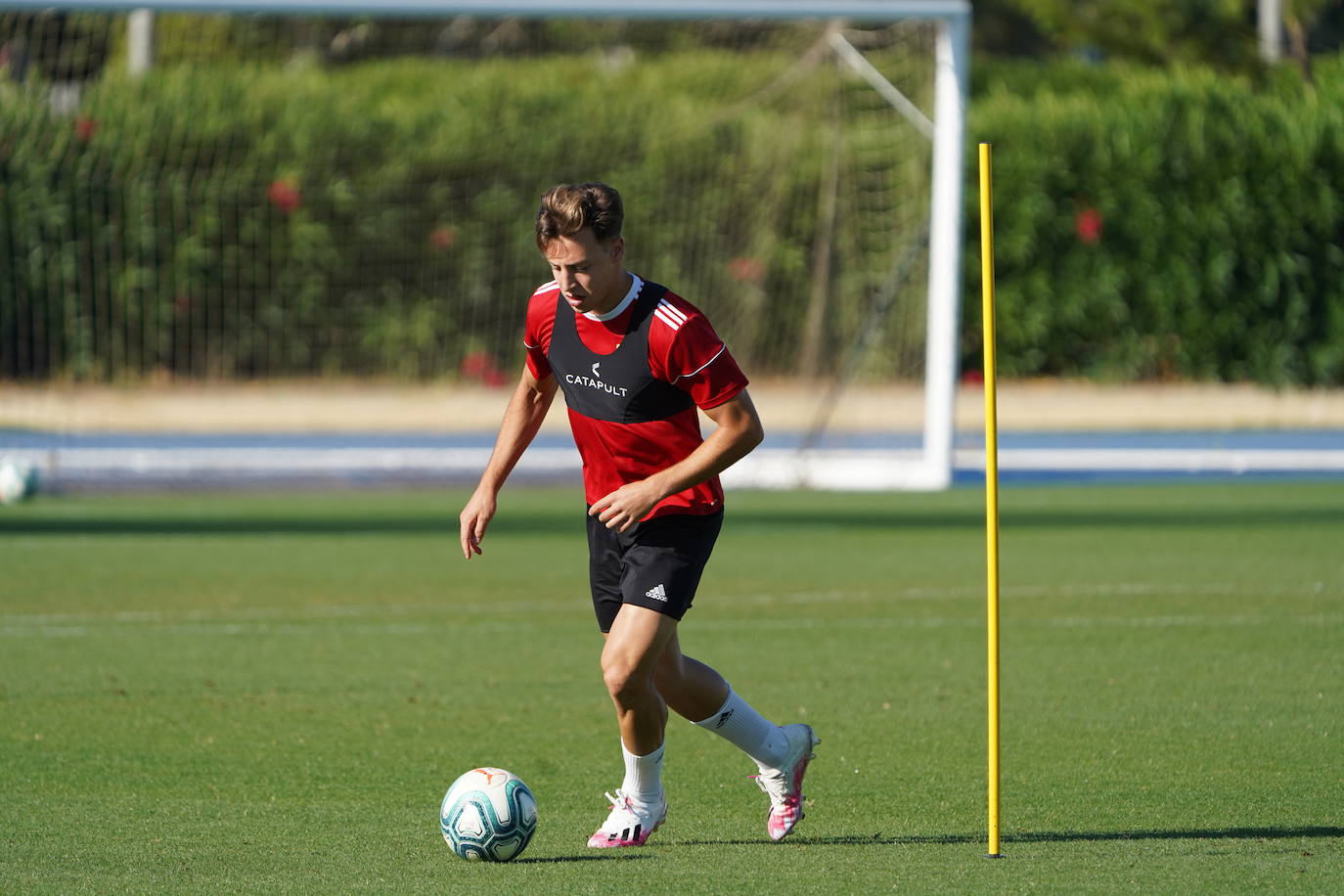 Fotos: El Almería ensaya su estrategia