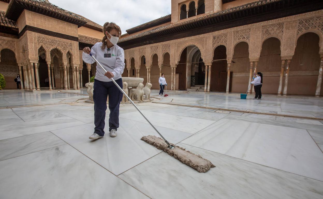 La Alhambra está prepara para su reapertura, el 17 de junio. 