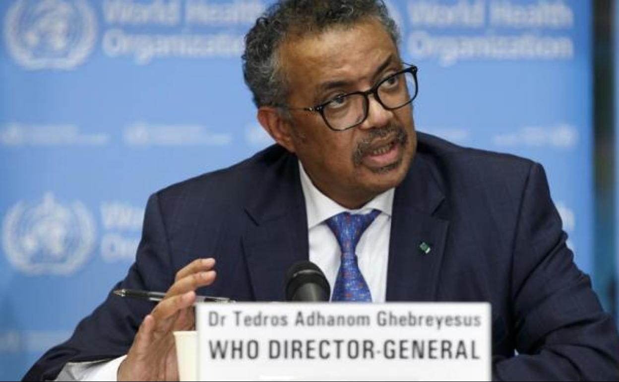El director general de la Organización Mundial de la Salud (OMS), Tedros Adhanom Ghebreyesus.. 