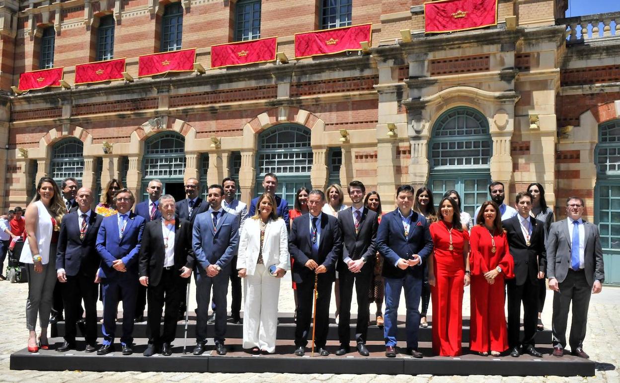 Ediles de la Corporación Municipal, en la foto oficial tras su toma de posesión en junio de 2019.