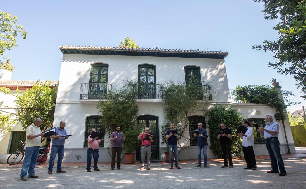 La Schola Gregoriana Hispana, este domingo en la Huerta de San Vicente.