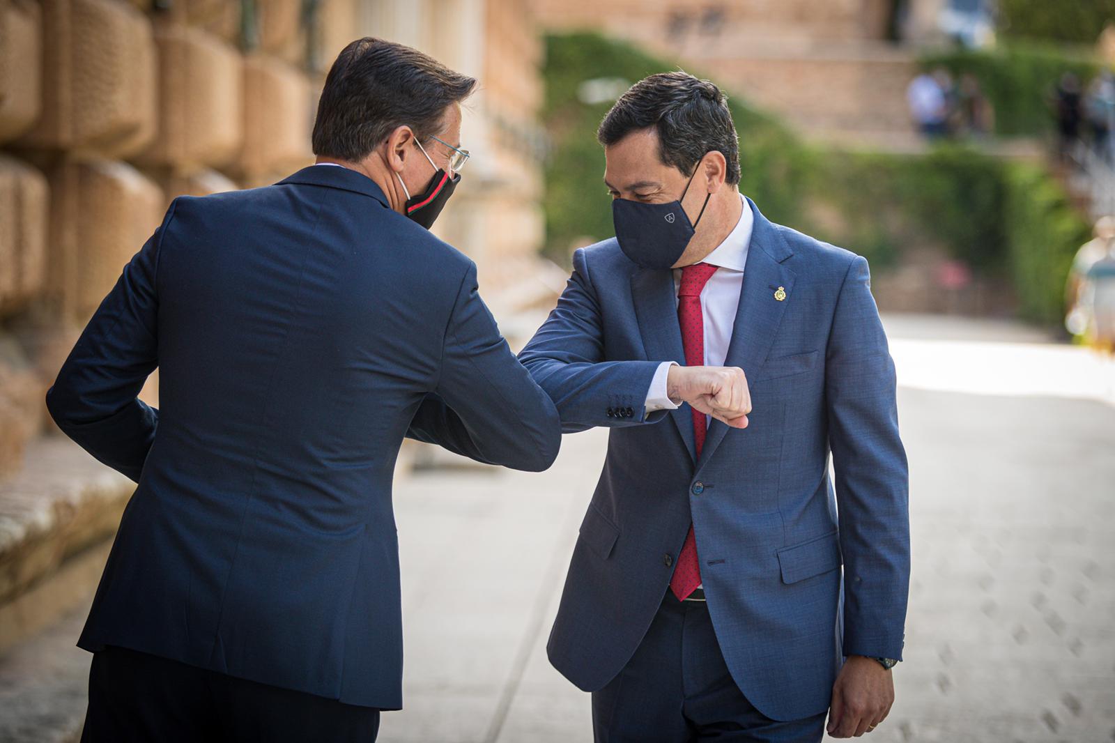 El Ejecutivo andaluz estrena la nueva normalidad en el monumento nazarí