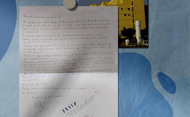 Carta de una paciente al personal de Torrecárdenas: «Vuestra actitud nos hace más feliz la estadía en el hospital»