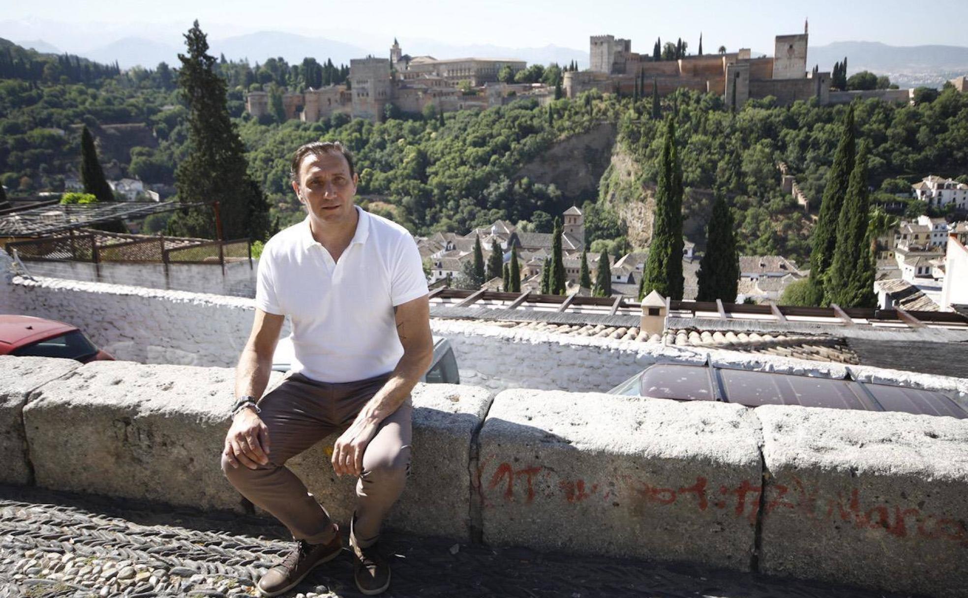 Chava Goméz aprovechó su visita a Granada para conocer el Mirador de San Nicolás. 