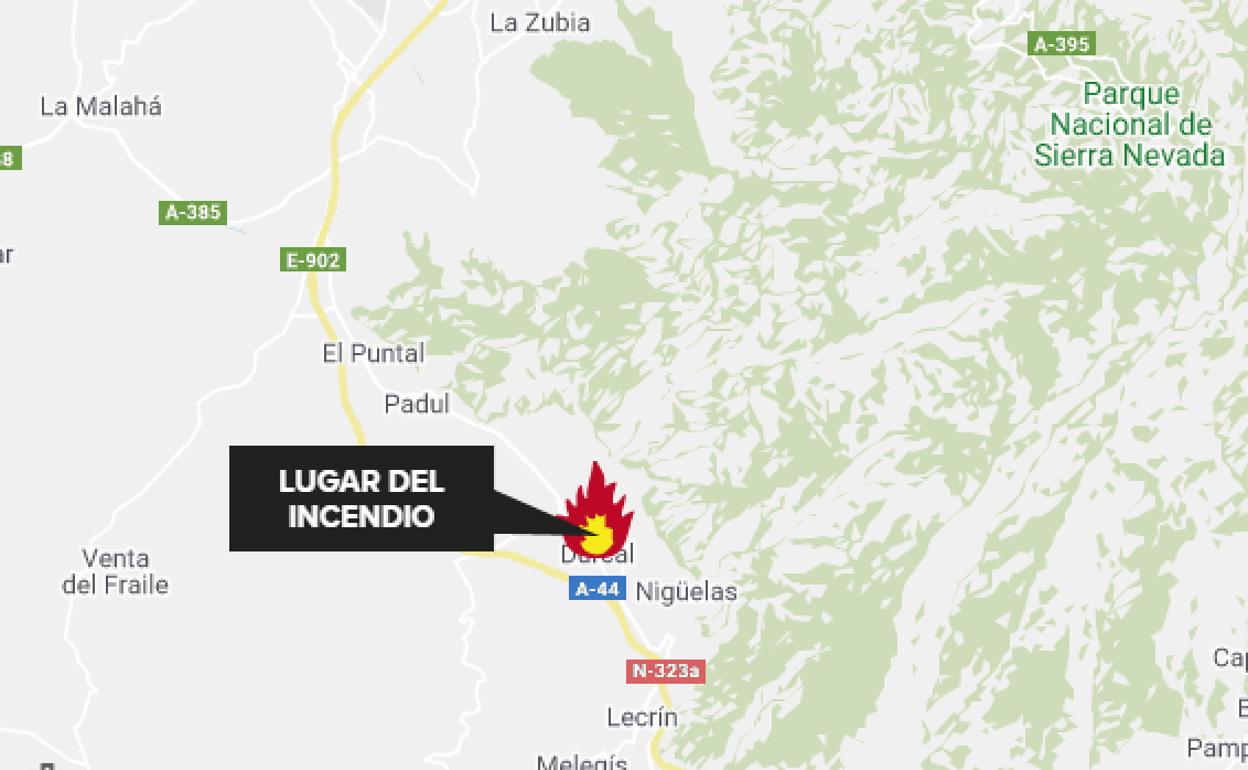 El Infoca da por controlado un incendio en Granada