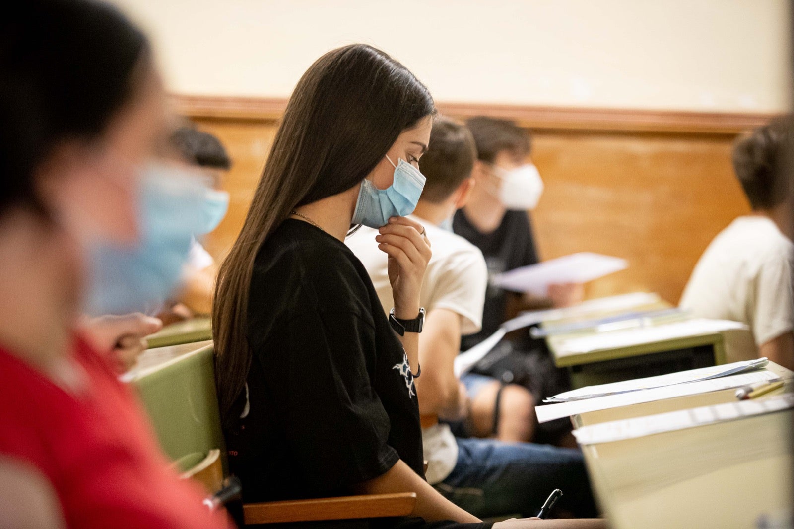 Distancia de seguridad y mascarillas en los exámenes de Selectivdad