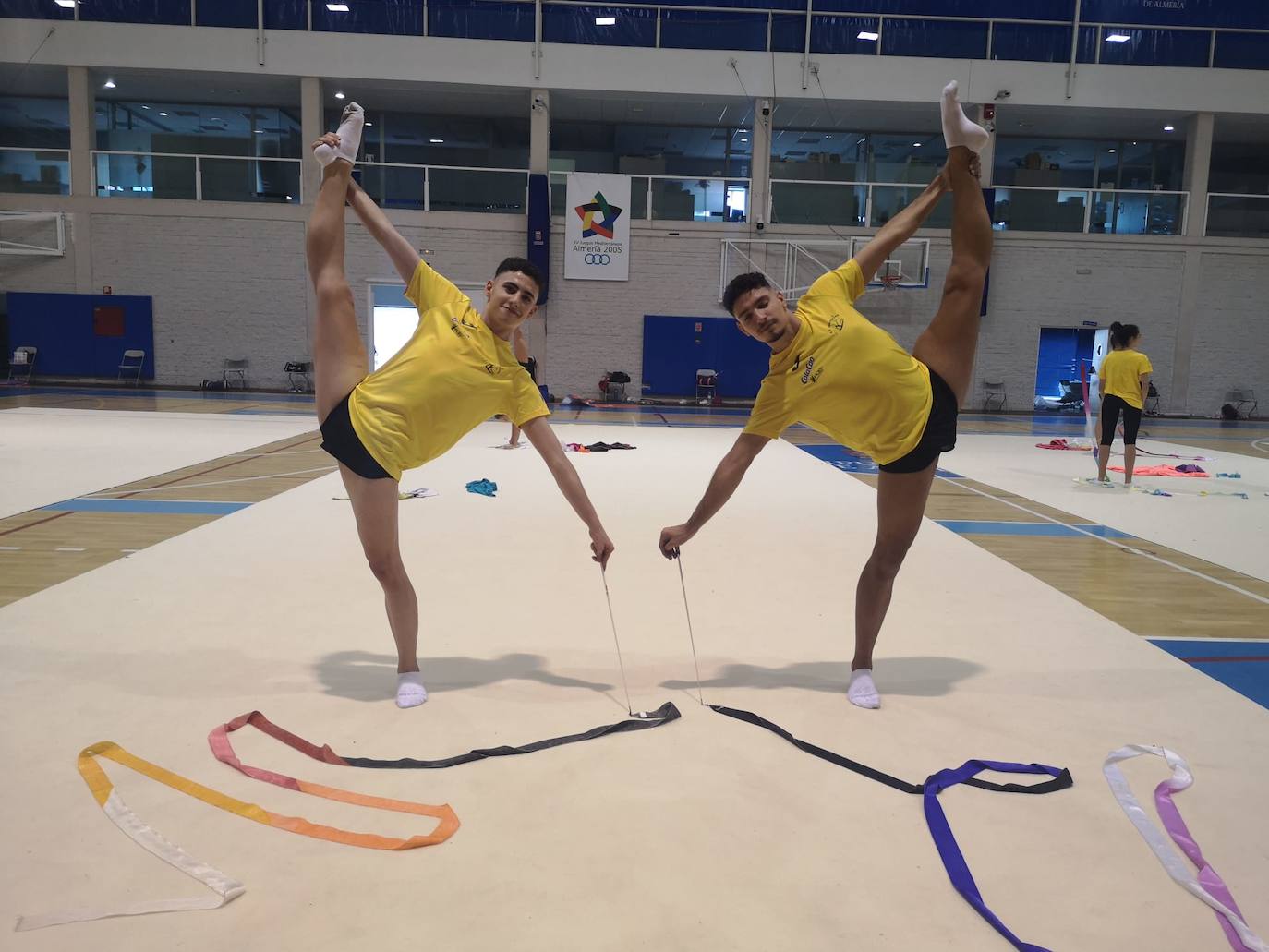 Iván Martínez y Adrián Munuera mostraron en el Pabellón Moisés Ruiz su alto nivel tras una década de entrenamientos. 