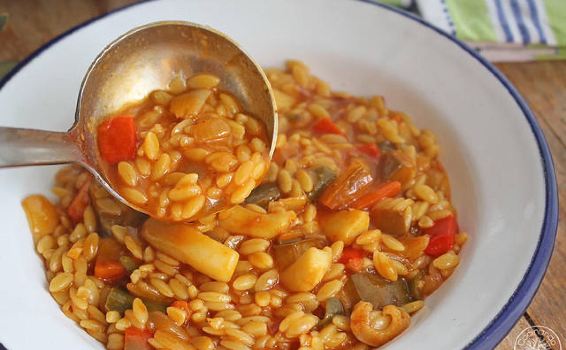 Suculentos gurullos con jibia, listos para comer. 