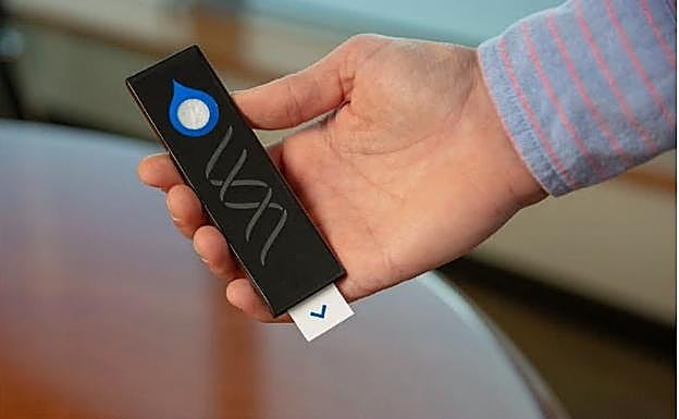 Test casero rápido para Covid-19 desarrollado por el Instituto Wyss de Harvard.