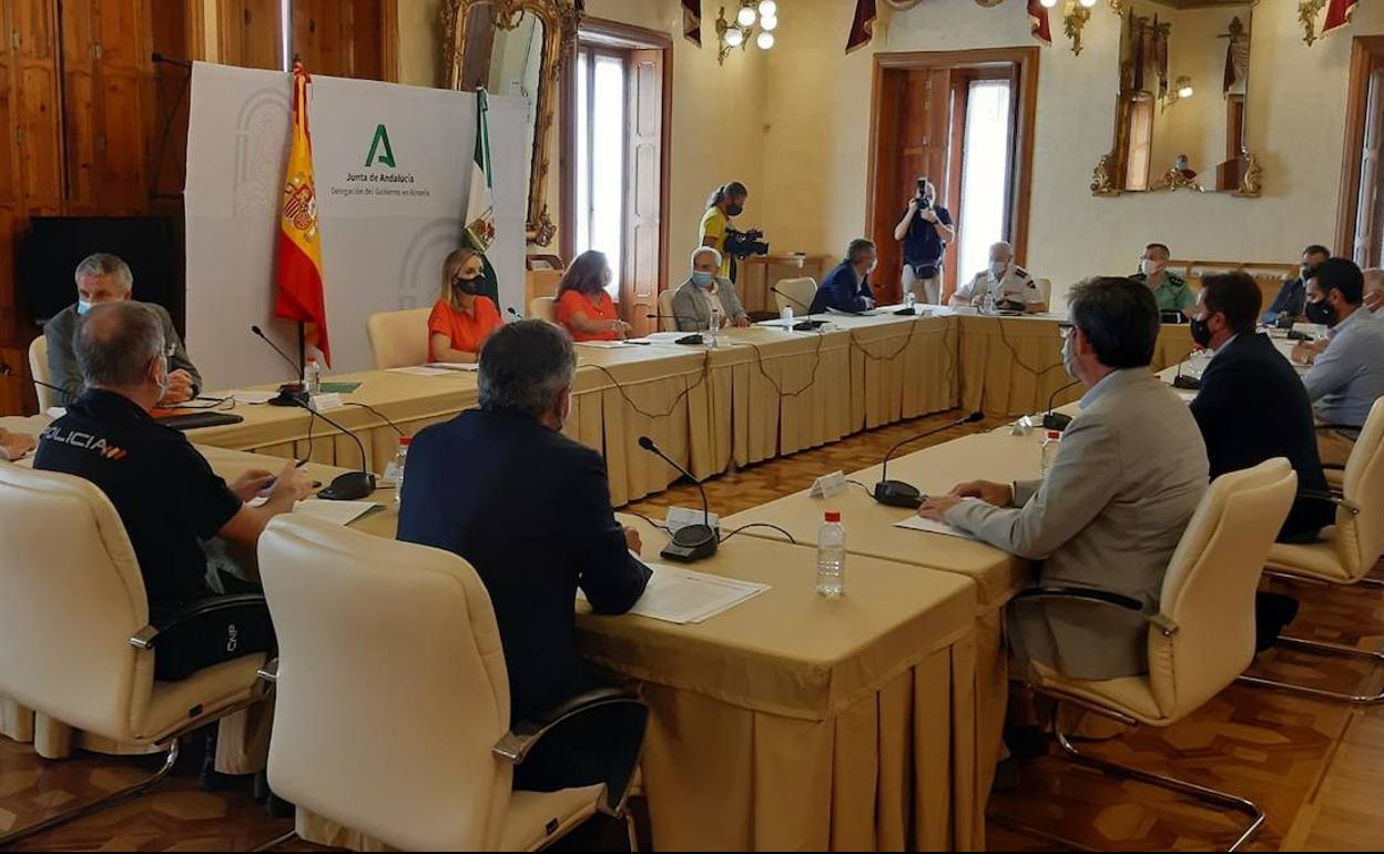 Reunión celebrada esta mañana en la sede de la Junta de Andalucía en Almería. 