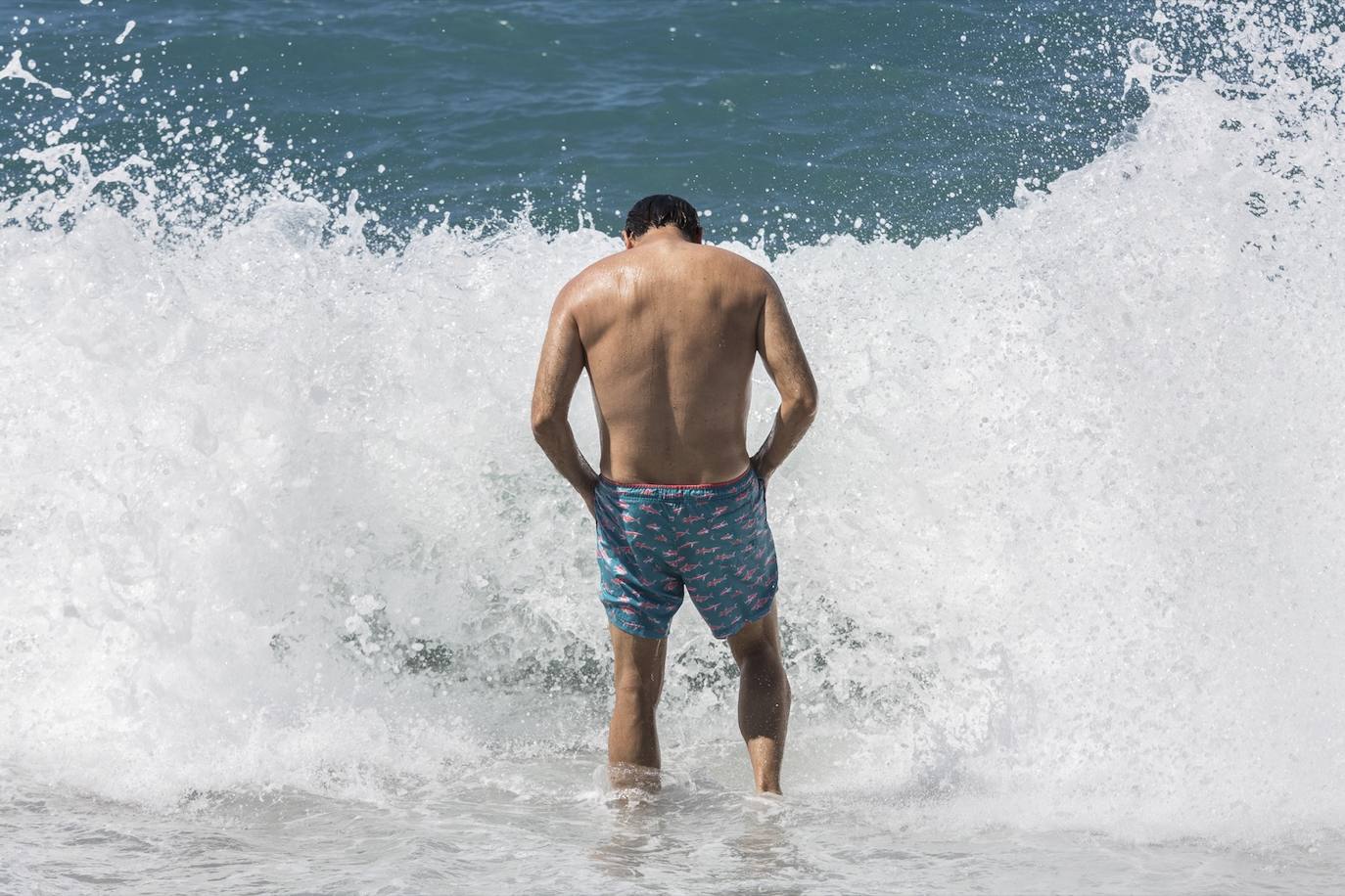 Ambiente en las playas de la Costa Tropical este domingo