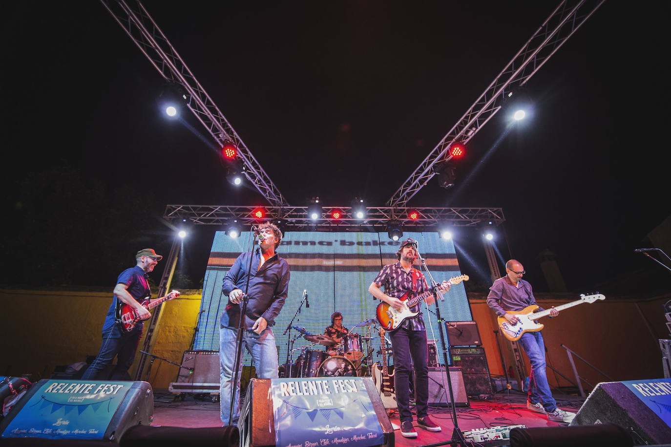 Los miembros de Mama Baker, en una actuación del Relente Fest.